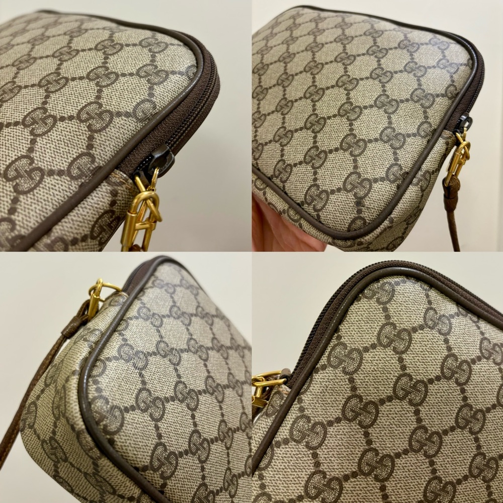 GUCCI monogram interlocking Auth VTG Clutch Crossbody Shoulder Bag💫 - Picture 14 of 17